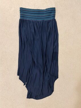 Ramy Brook Blue Skirt with Smocked Waist Size M